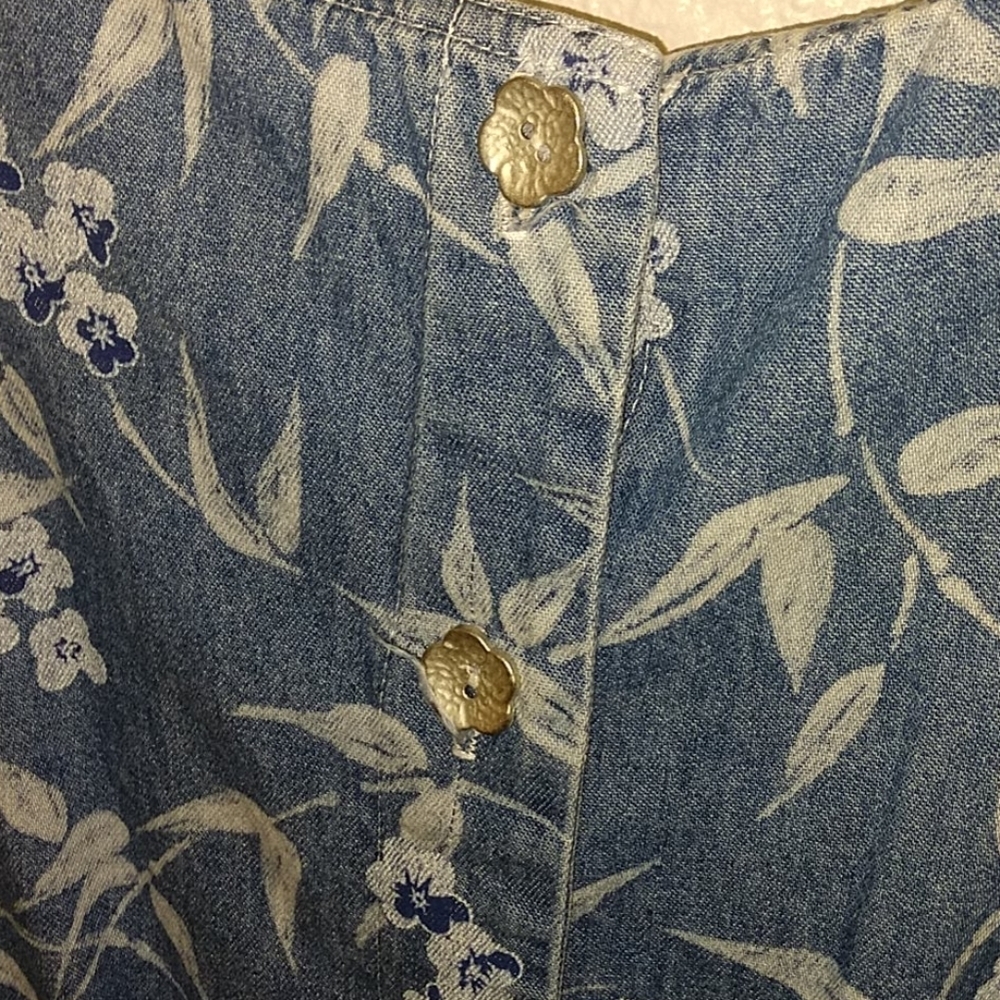 Vintage Denim floralDress - Picture 5 of 5